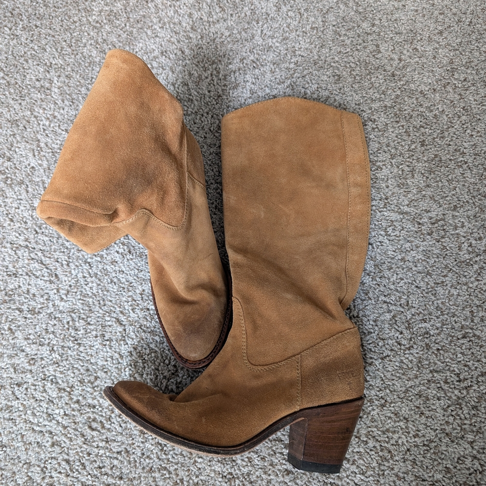 FRYE AND CO. Women's Brown Heeled Boots